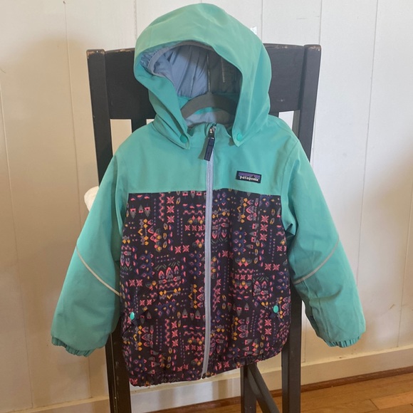 Patagonia Kids Jacket and Snow Bib Set - Teal and Purple - Picture 4 of 16